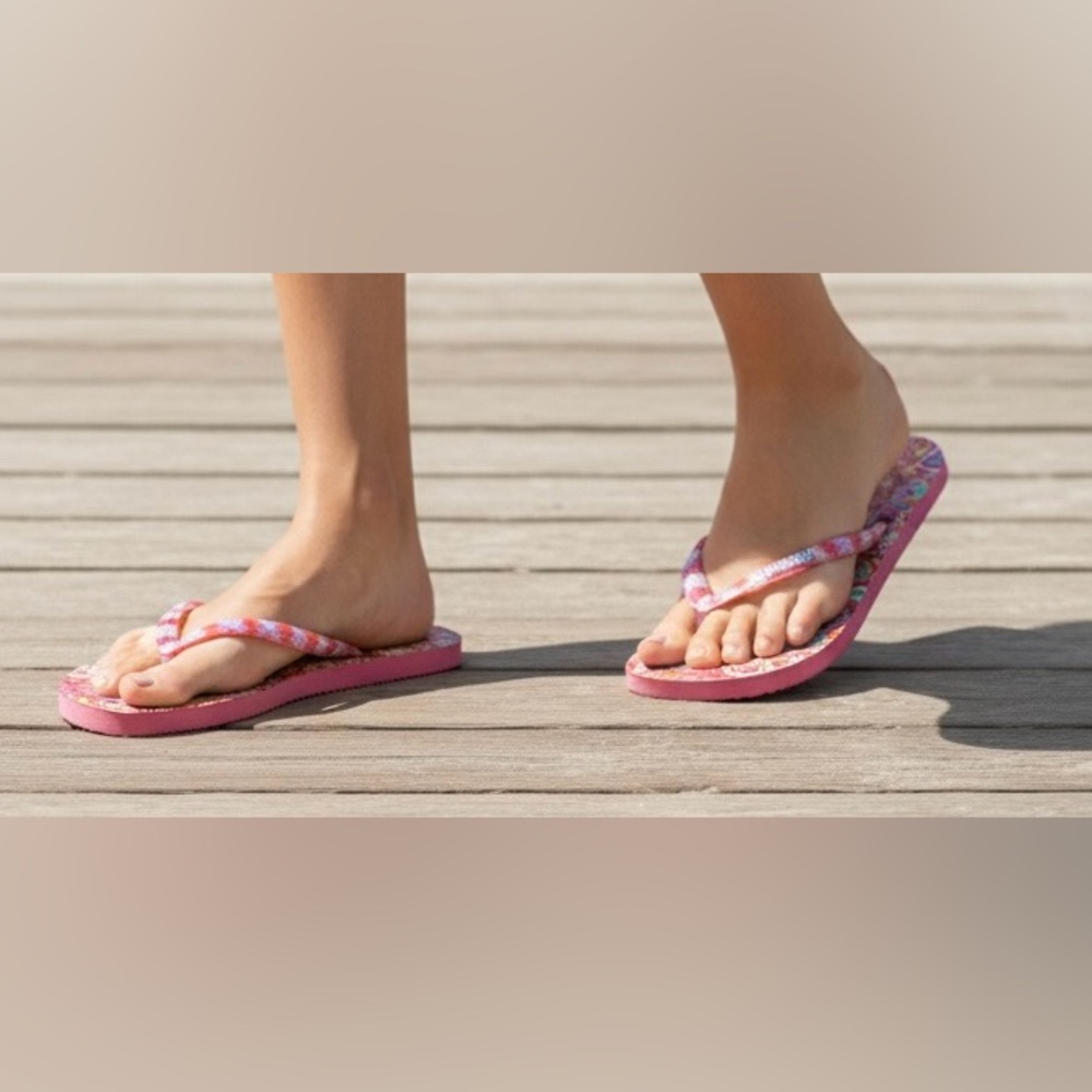 Vera Bradley Paisley Flip Flops Women’s Sandals Size 8